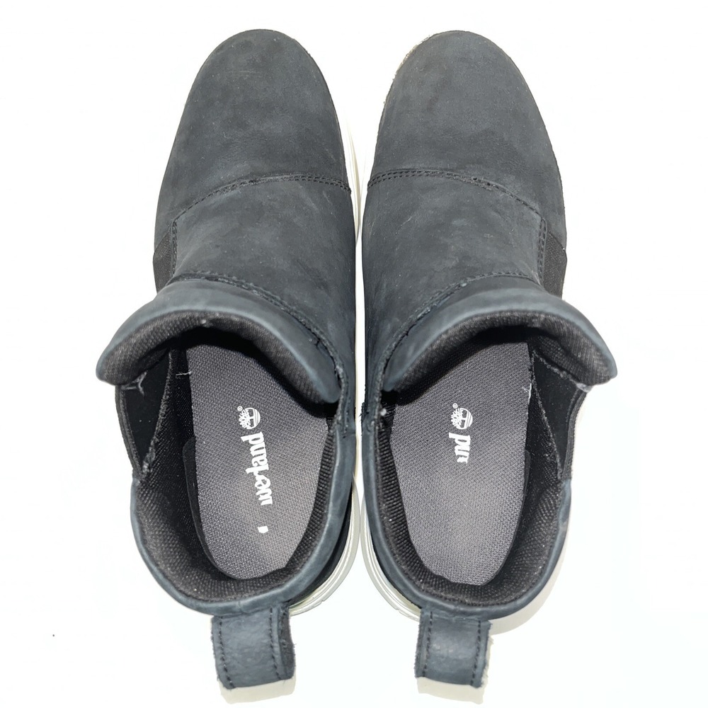 Timberland Womens Londyn Chelsea‎ High Top Pull On Sneaker Boots Sz 6.5 Black - Picture 11 of 15